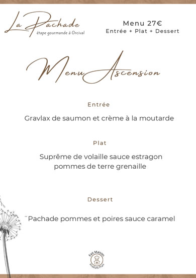 Menu Ascencion 2025
